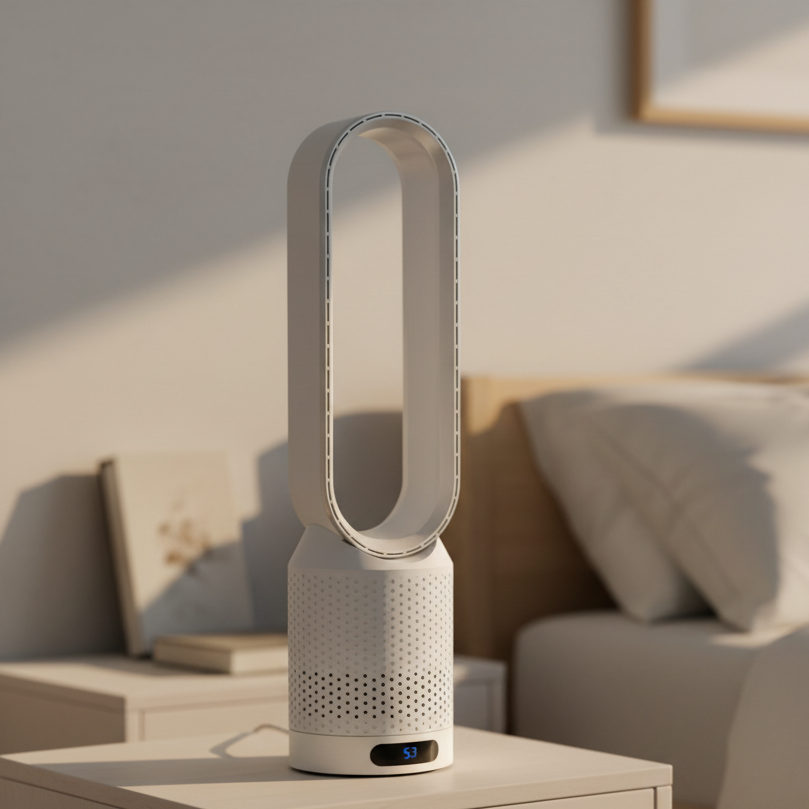 BreezeNova 3-w-1 Chłodnica Powietrza dla Zdrowego Powietrza Wewnątrz i Delikatnego Chłodzenia