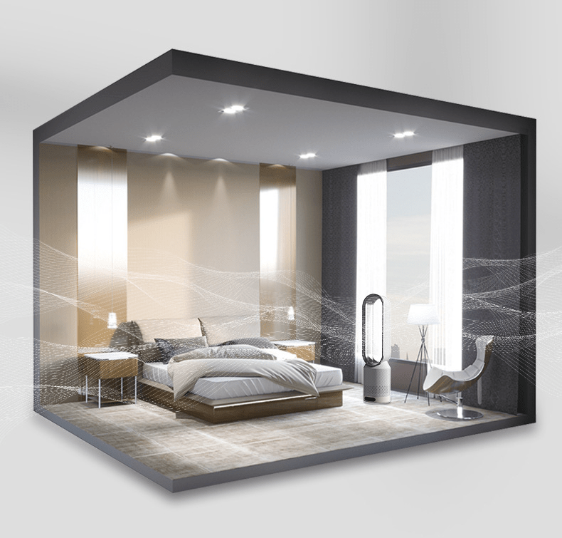 BreezeNova 3-w-1 Chłodnica Powietrza dla Zdrowego Powietrza Wewnątrz i Delikatnego Chłodzenia