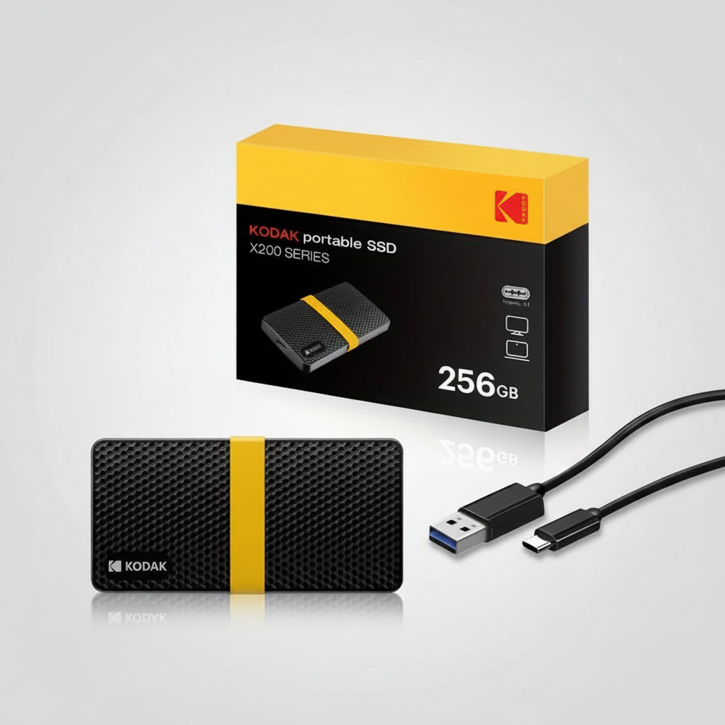 Compact USB-C SSD External Drive For Tablet File Storage