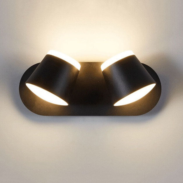 Lampa ścienna LED Aurora z obrotowym cylindrycznym kloszem i opcjami 1/2/3 płomieni