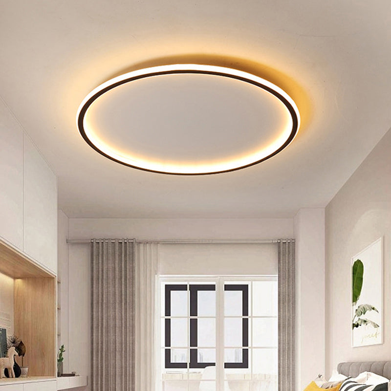 Lâmpada de Teto LED Nordic Disc Moderna de Embutir para Espaços de Estar