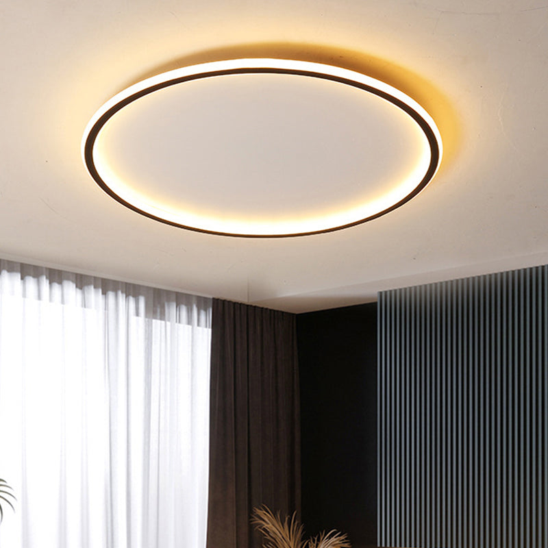 Lâmpada de Teto LED Nordic Disc Moderna de Embutir para Espaços de Estar