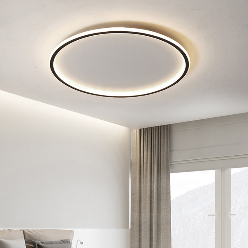Lâmpada de Teto LED Nordic Disc Moderna de Embutir para Espaços de Estar