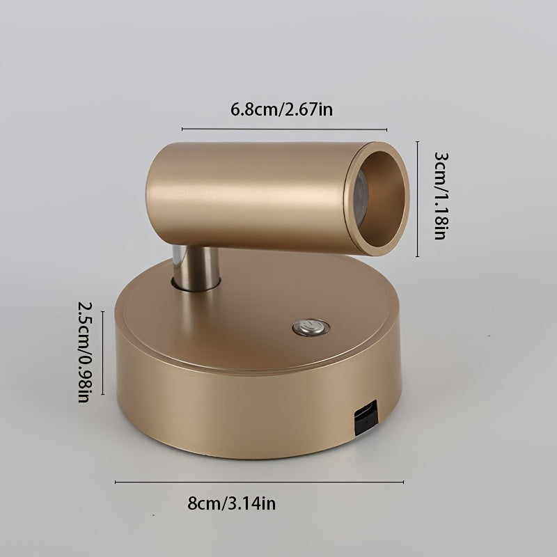 Dobíjecí magnetické nástěnné světlo s dotykovým ovládáním a bezdrátovým designem