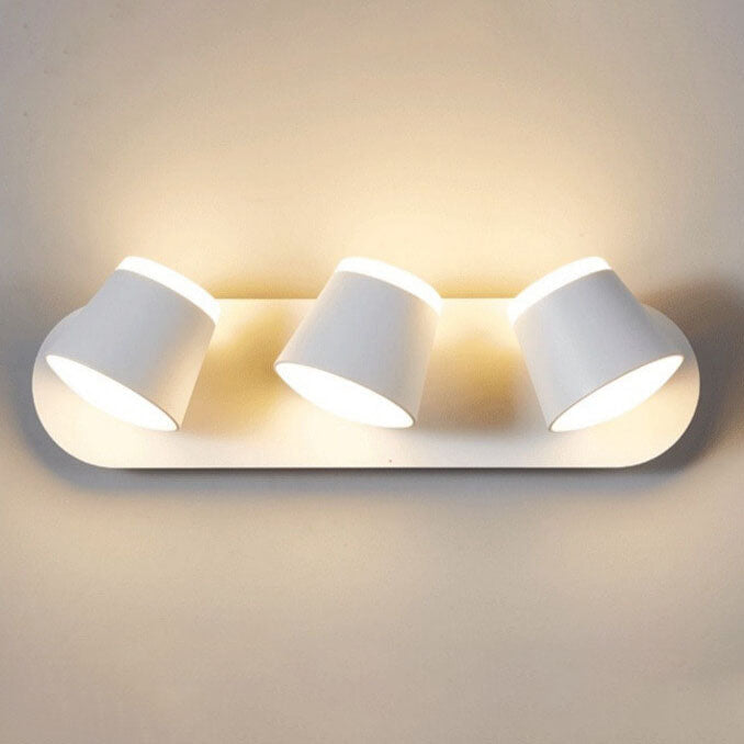 Lampa ścienna LED Aurora z obrotowym cylindrycznym kloszem i opcjami 1/2/3 płomieni