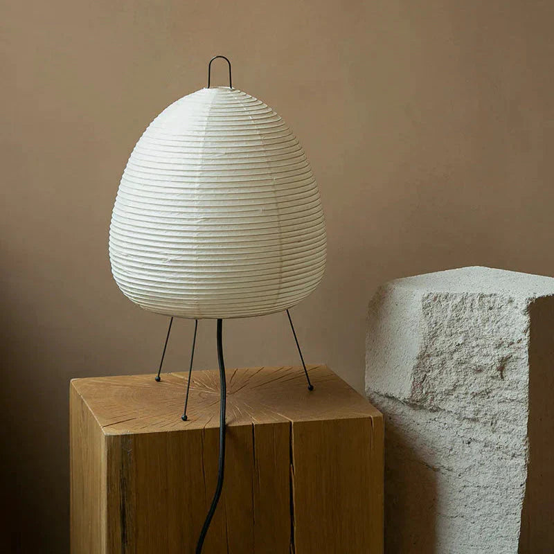 和風紙シェード付きライスペーパーフロアランプ | ロザリッサ