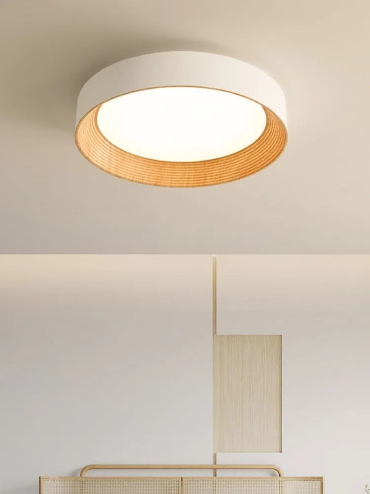 Lumenara Crest Contemporary Ceiling Light With Acrylic Shade