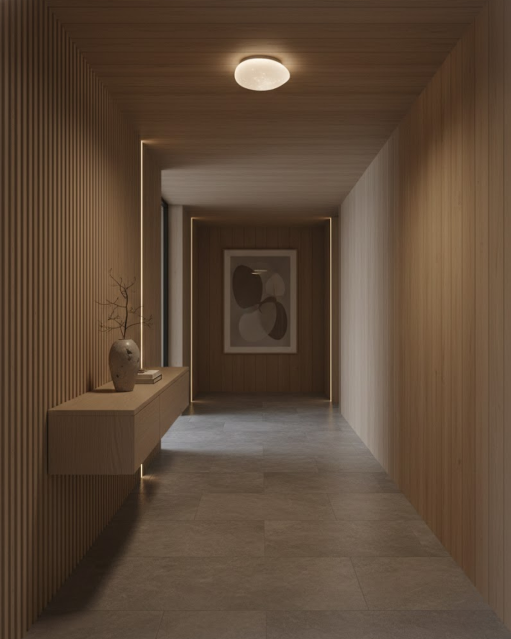 Scandinavian Minimalist Ceiling Light With Star Pattern