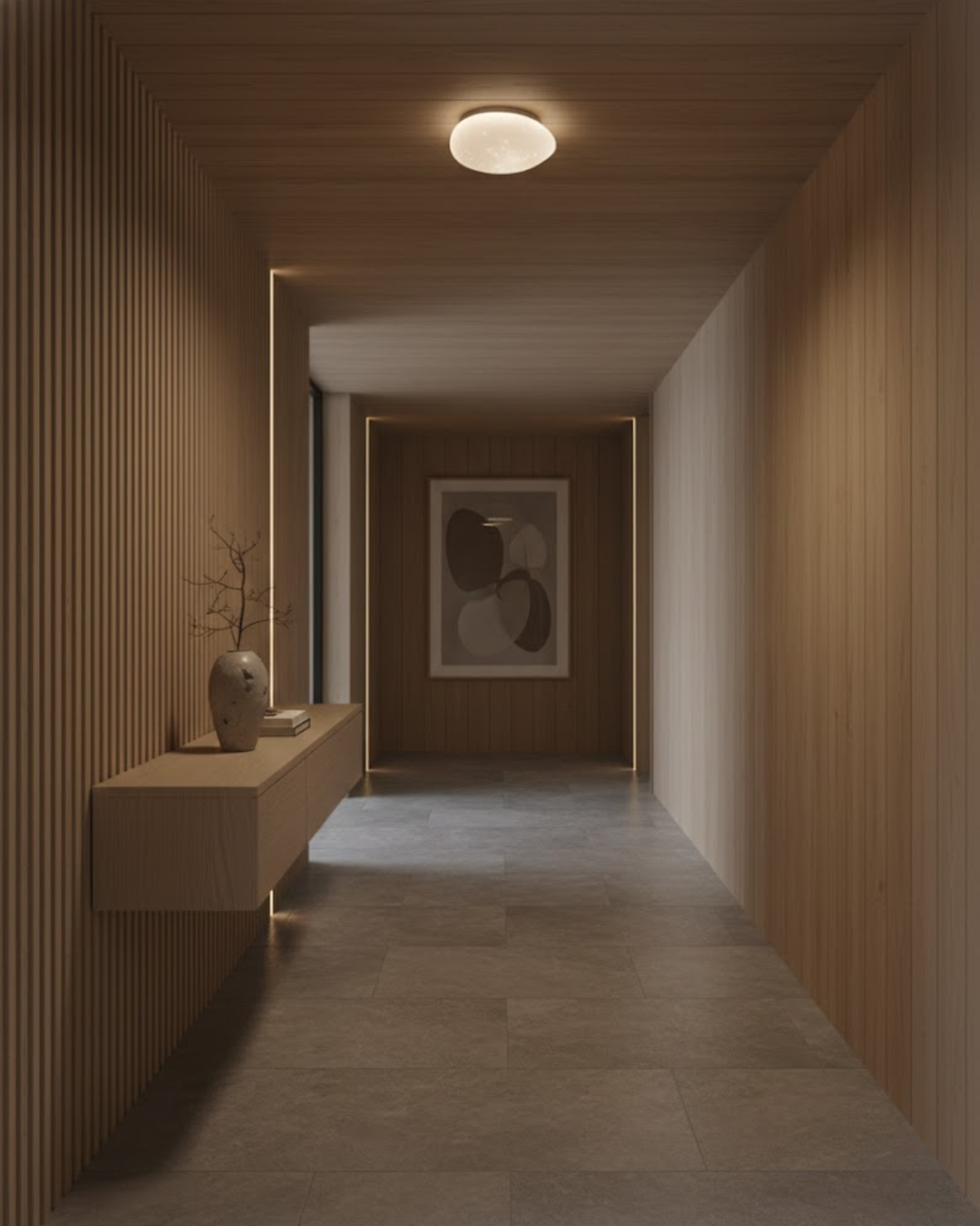 Scandinavian Minimalist Ceiling Light With Star Pattern