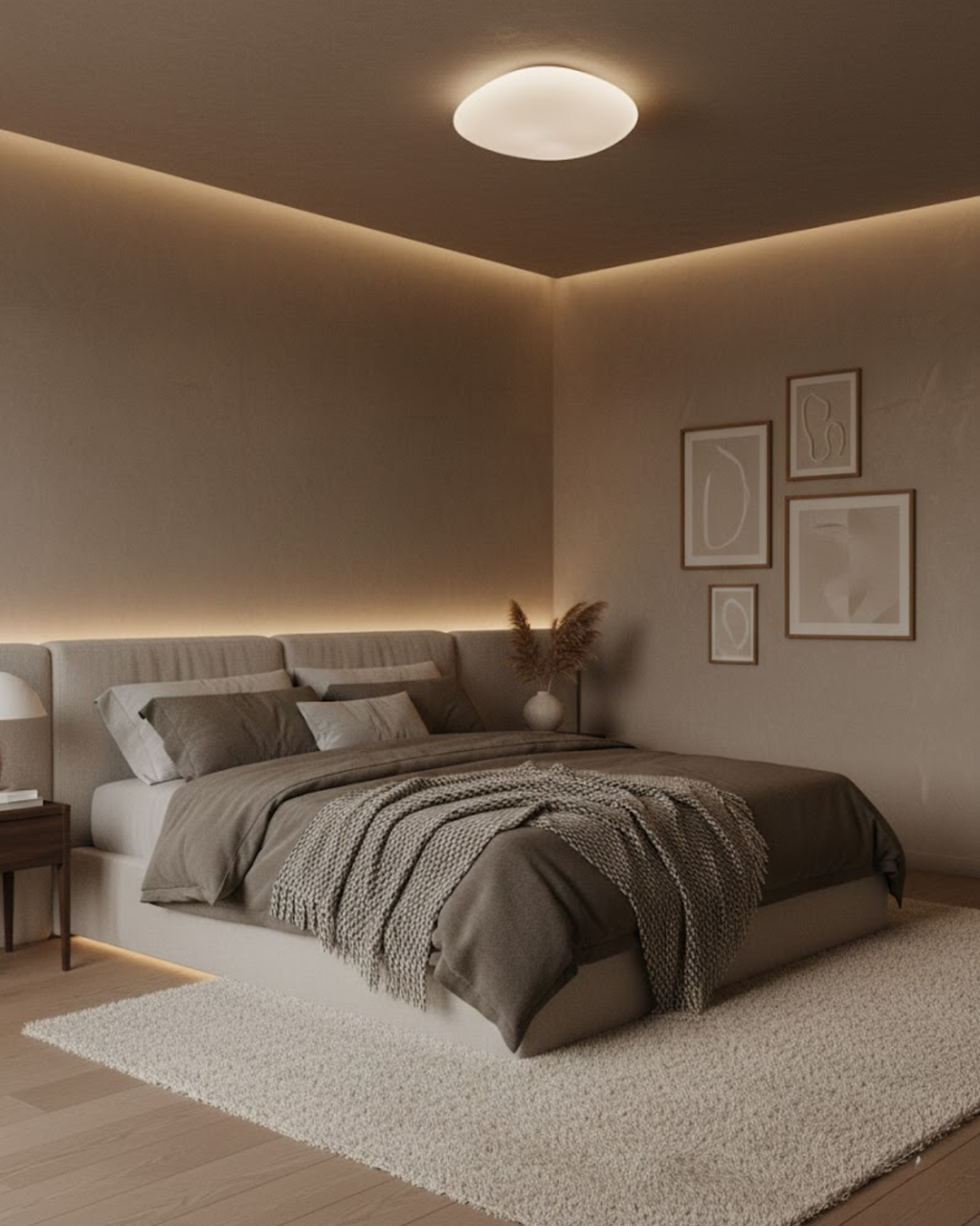 Scandinavian Minimalist Ceiling Light With Star Pattern