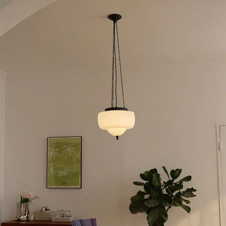 Lunara Zeitgenössische Glas- und Stahl-Pendelleuchte für moderne Innenräume | Snurv