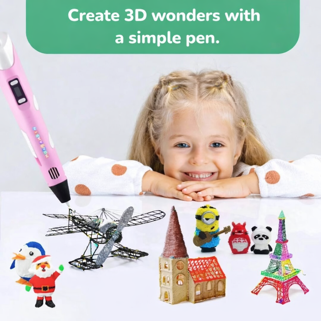 子供向け3Dペン：教育的で創造的な描画とプリントおもちゃ
