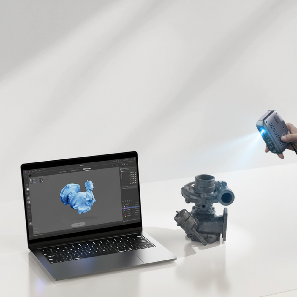 High Accuracy Compact Desktop 3D Scanner For Portable Use