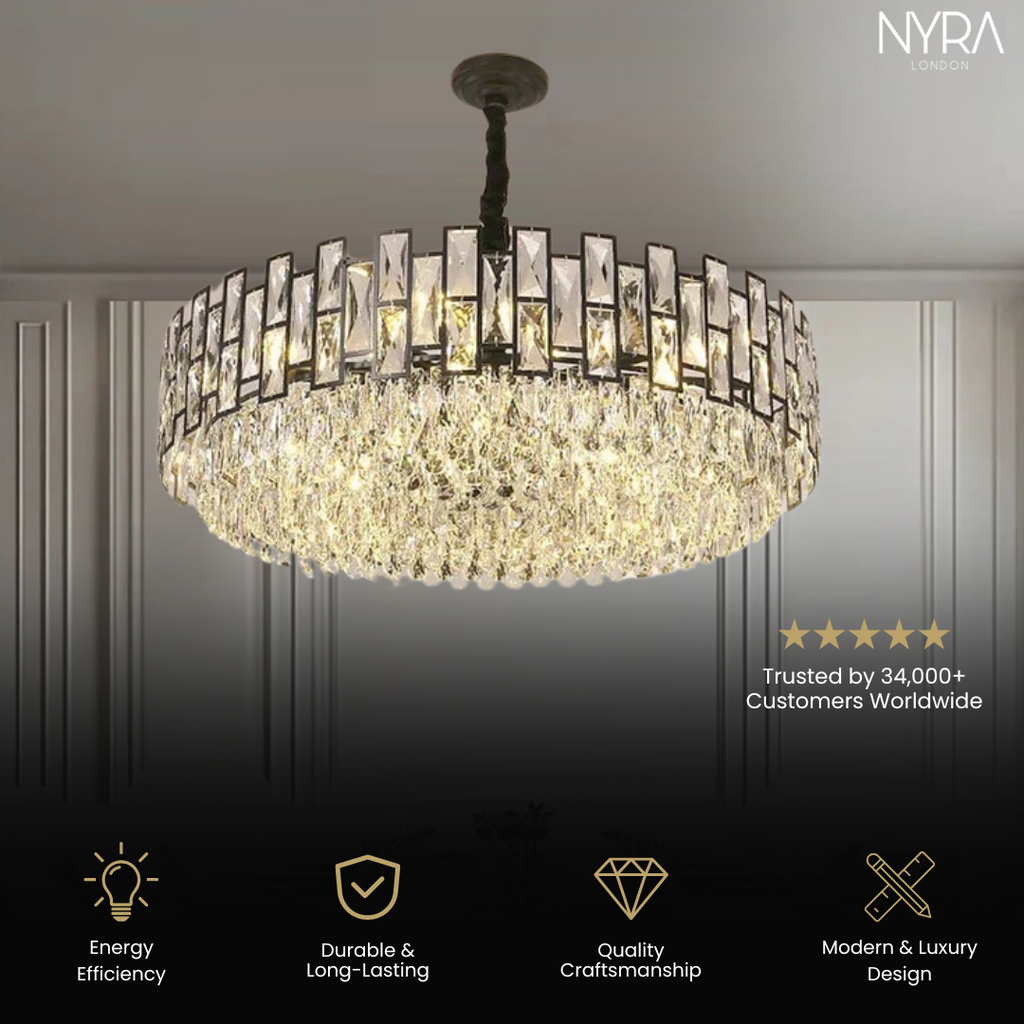 Kolekce lustrů Celestia Crystal pro elegantní interiéry