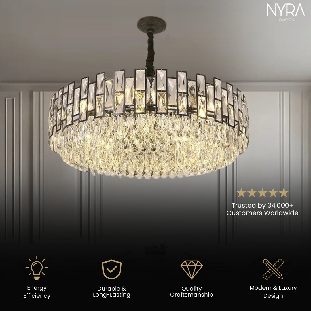 Kolekce lustrů Celestia Crystal pro elegantní interiéry