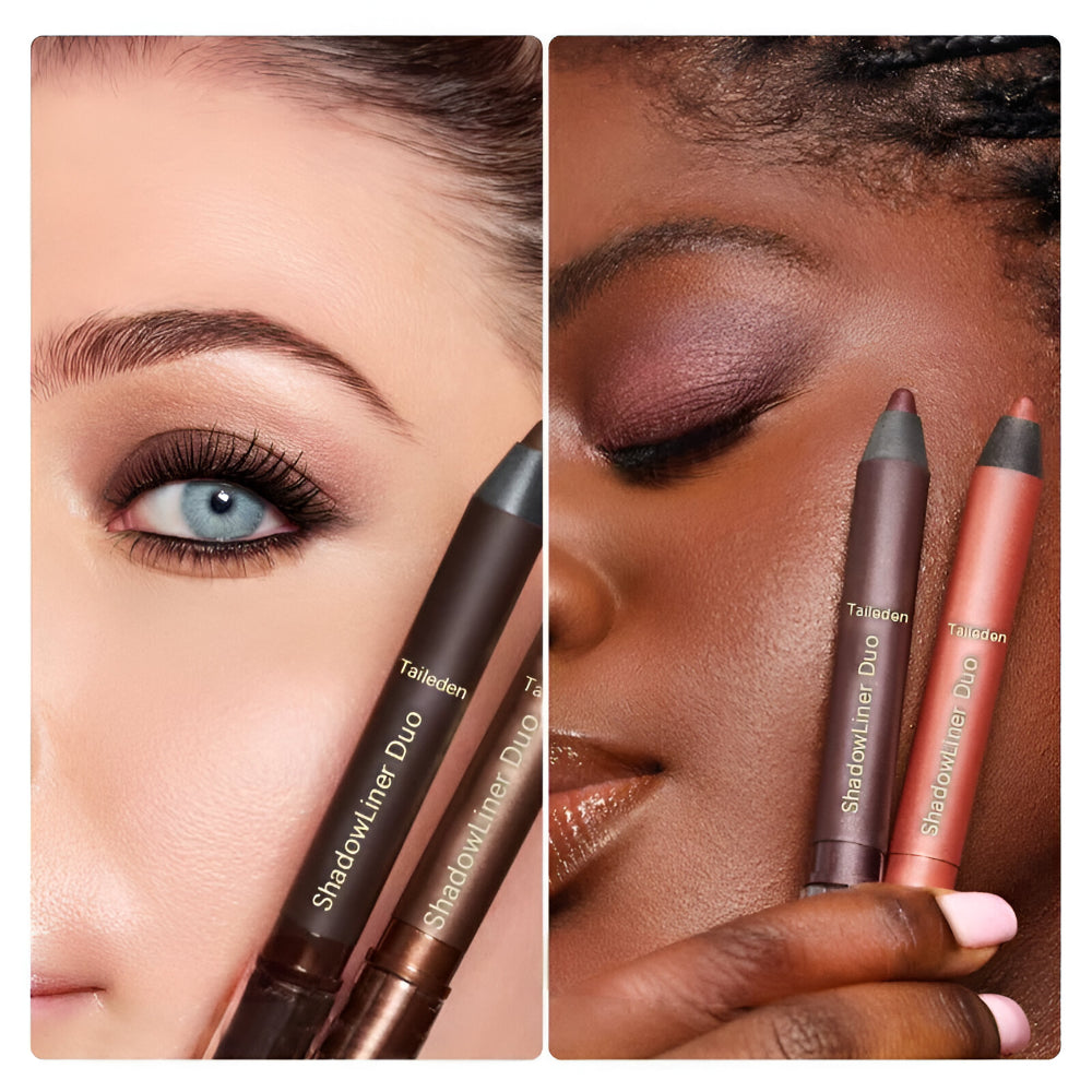 Duo Crème Fard à Paupières et Eyeliner 2-en-1 pour Couleur Polyvalente