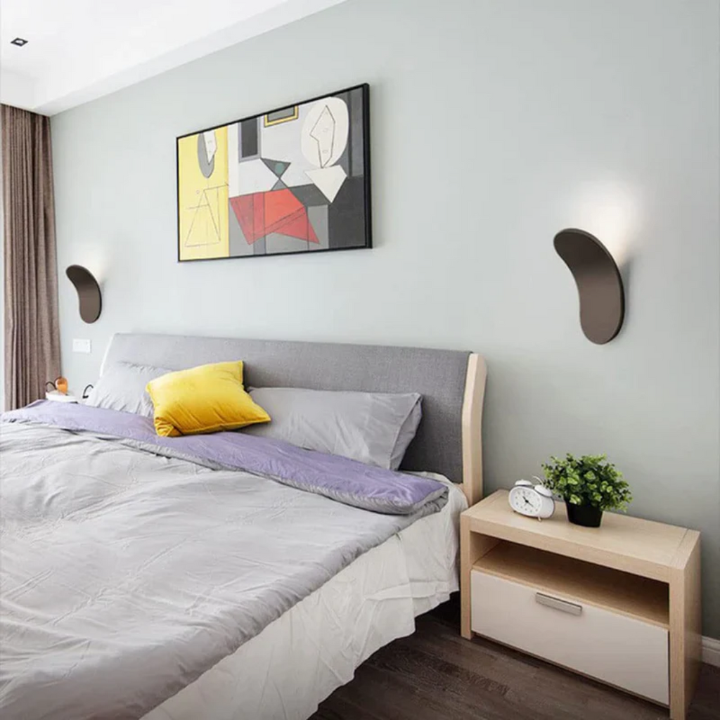 Moderní nordická nástěnná lampa s minimalistickým LED osvětlením