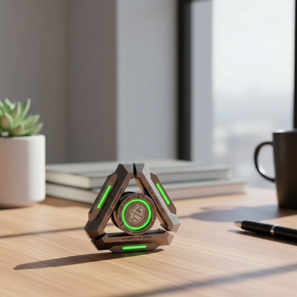 Lysende Metal Fidget Spinner til Daglig Brug På Farten | Rosalyssa