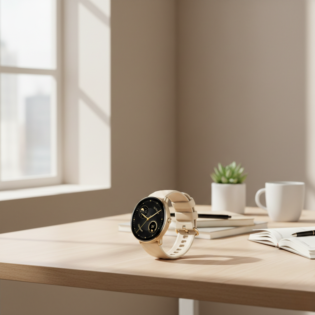 AMOLED Smartwatch With Bluetooth Calling And Waterproof Stainless Steel Smart Watch | Rosalyssa