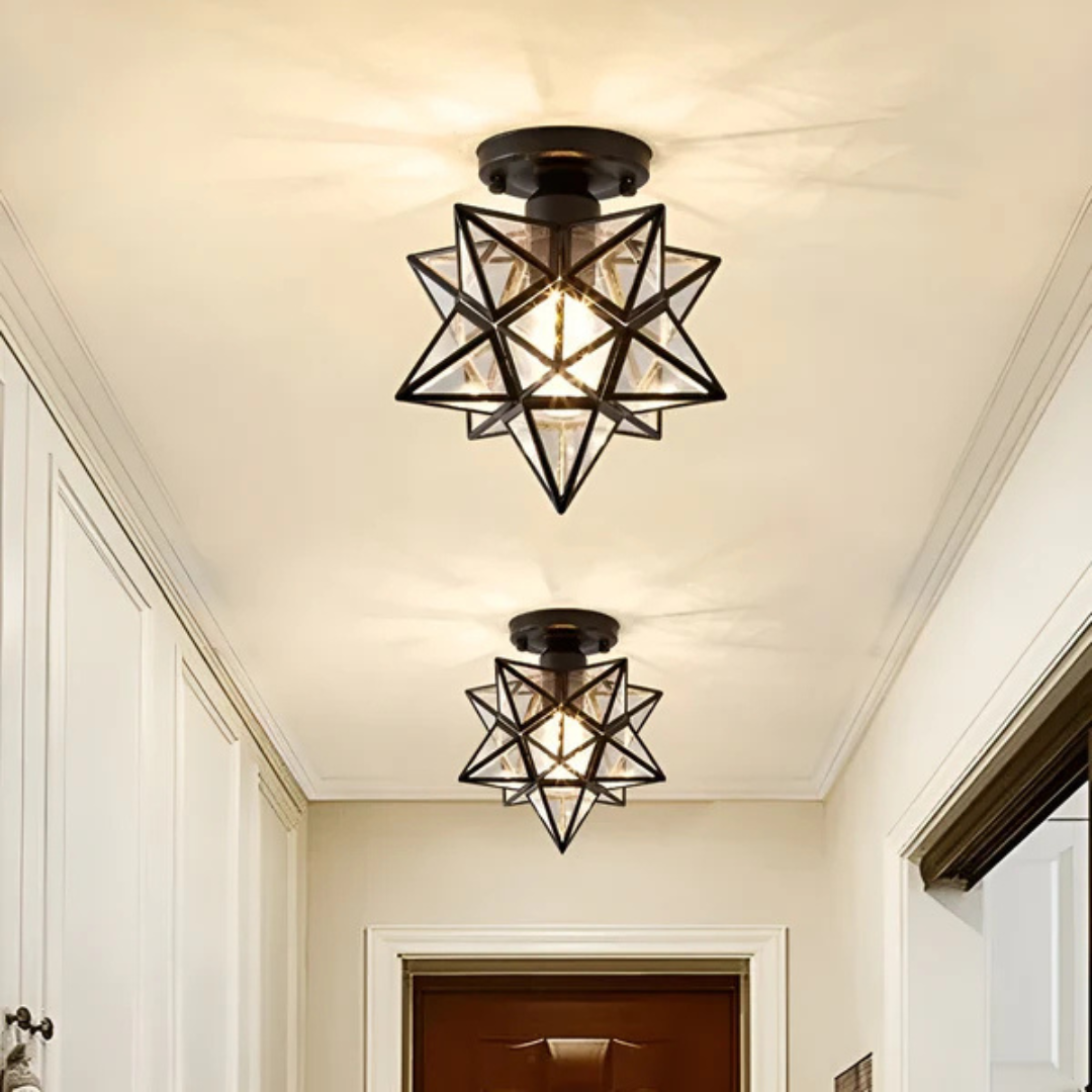 Xelio LED Plafondlamp Geometrisch Sterrenontwerp Lichtarmatuur