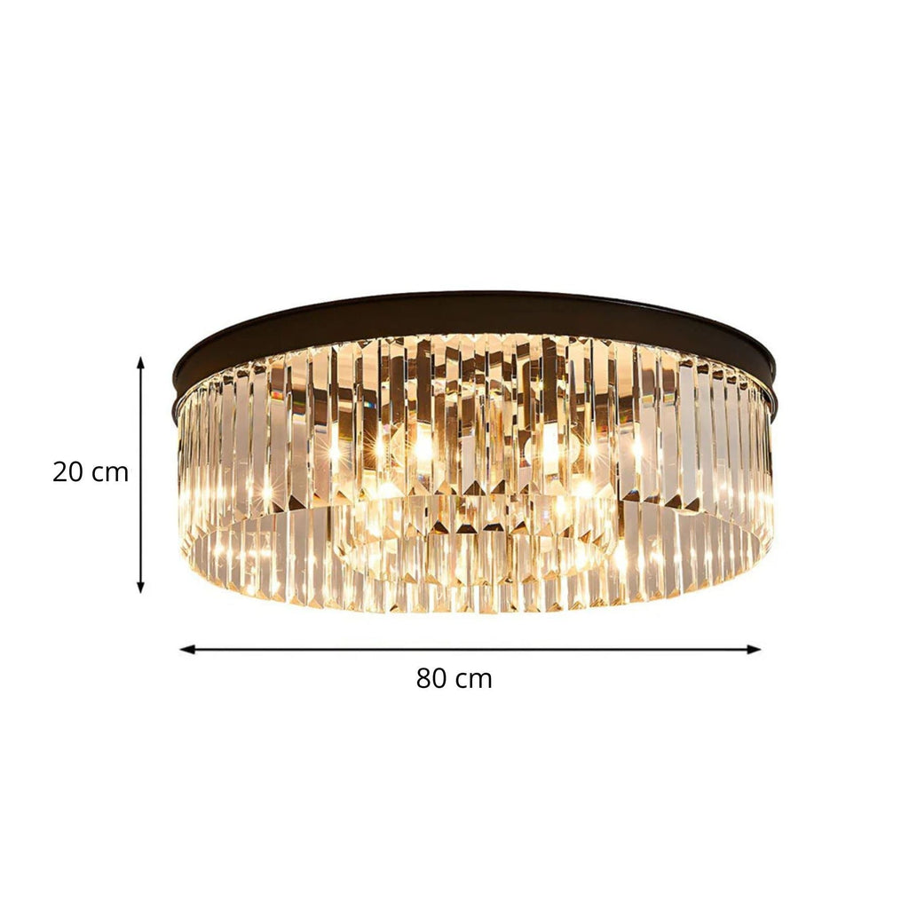 Stropní svítidlo Gold Crystal 40 cm 4x E14 obývací pokoj, chodba, ložnice