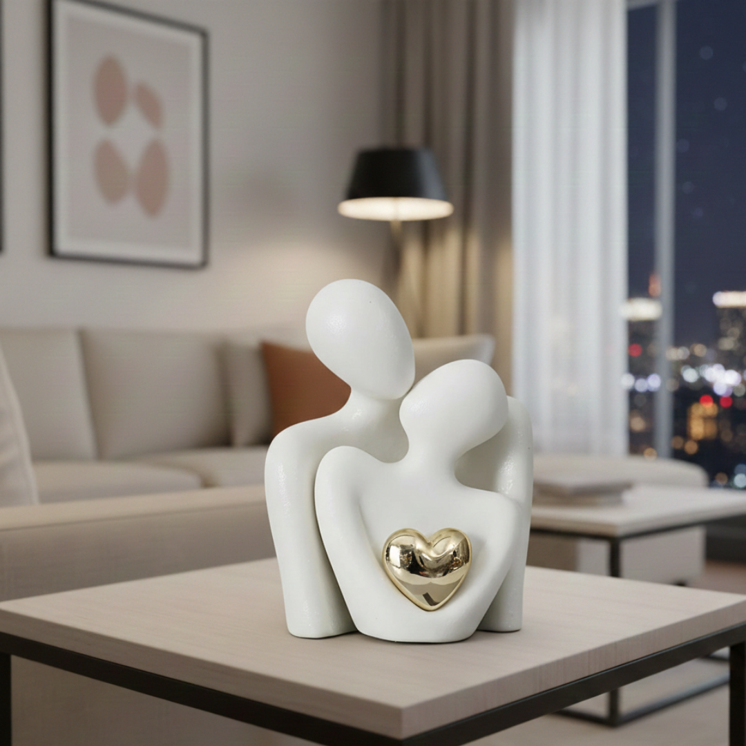 Abstrakt parskulpturfigur i moderne minimalistisk stil | Rosalyssa