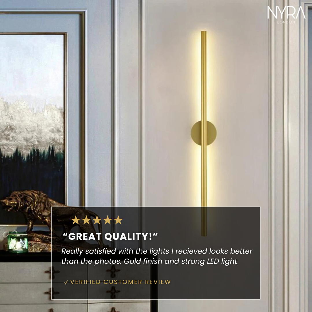 LumaNova Tube Wall Light for Modern Interiors and Living Spaces