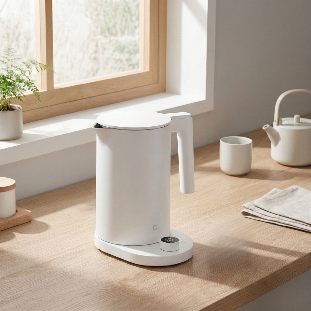 Elektrischer Wasserkocher mit Temperaturregelung, 1,7 l Fassungsvermögen | Rosalyssa