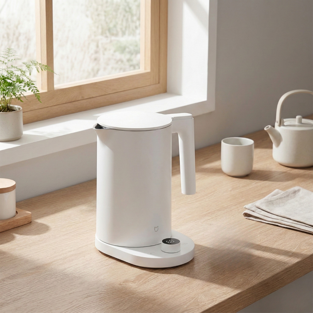 Elektrischer Wasserkocher mit Temperaturregelung, 1,7 l Fassungsvermögen | Rosalyssa