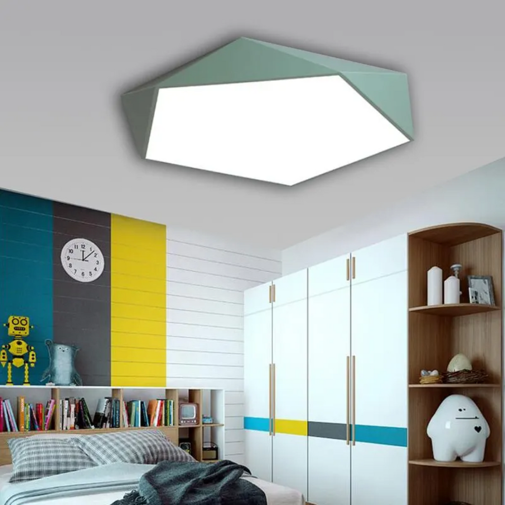 Luksusowa lampa sufitowa LED Luxora do sypialni i pokoi dziecięcych