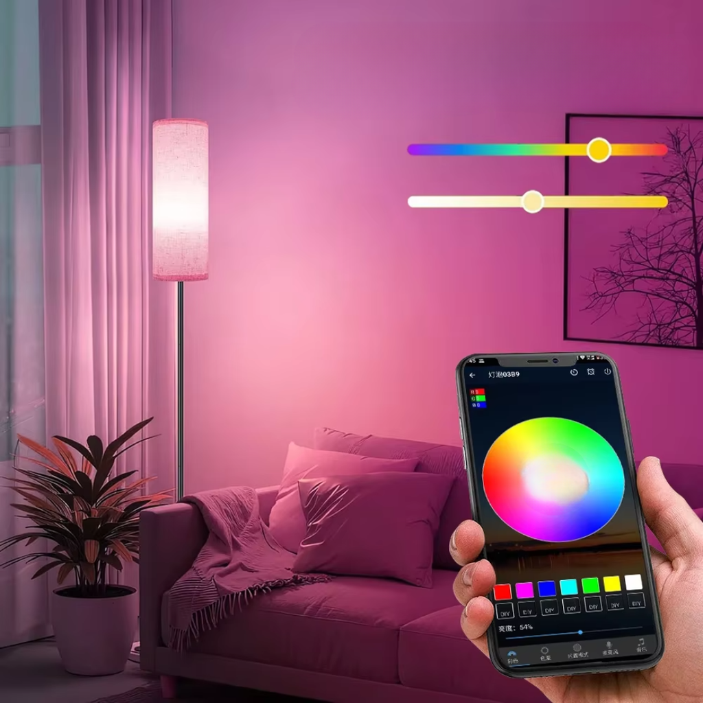 RGB Floor Lamp With App Control For Home Lighting And Ambience | Rosalyssa