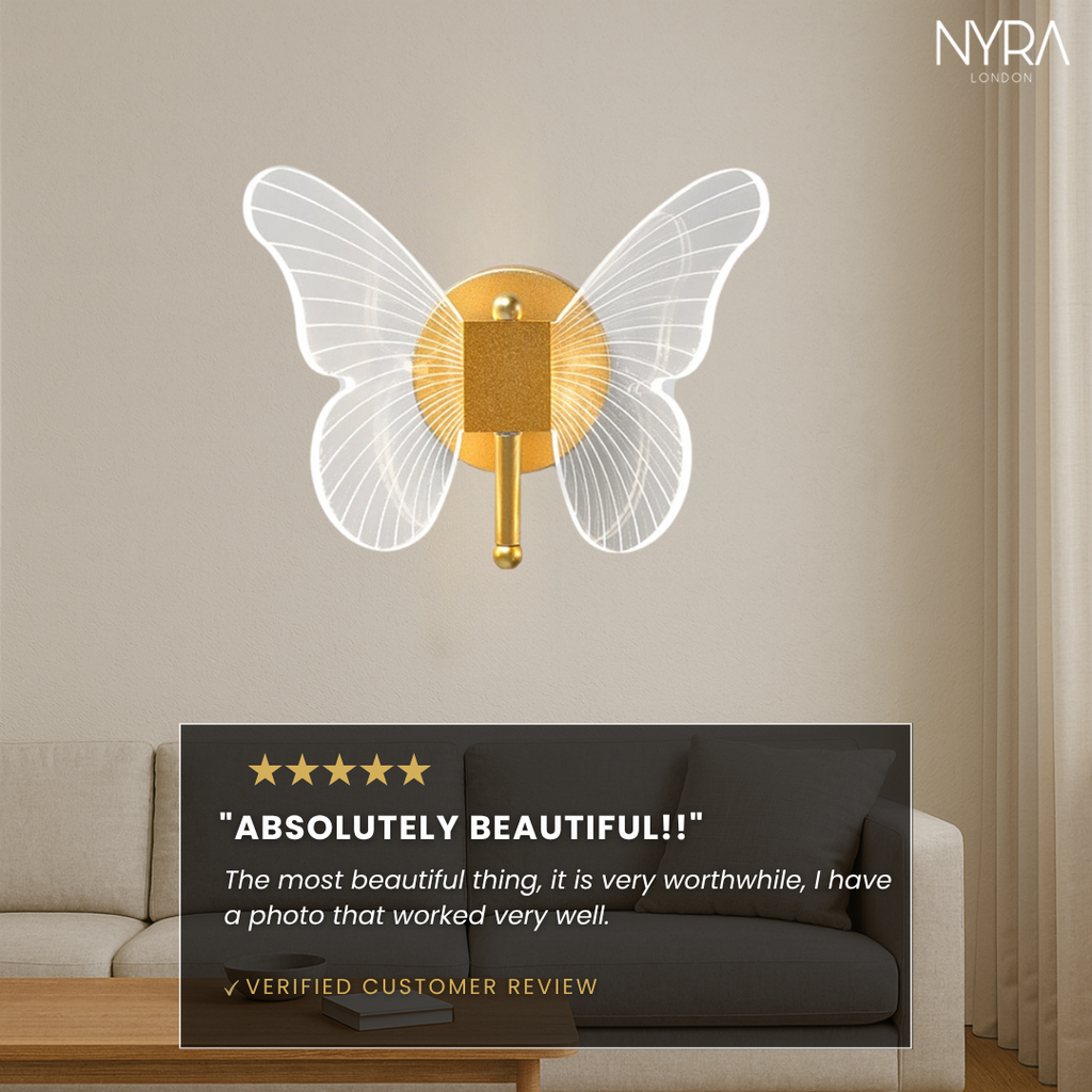 LumaWing Butterfly LED-Wandlampe Kollektion mit sanftem Leuchten
