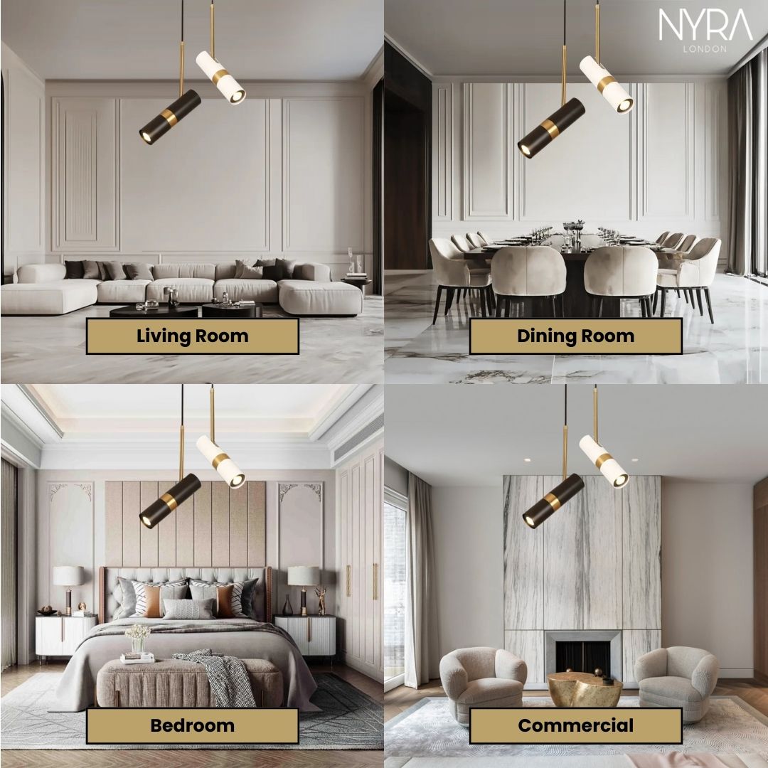AstraNova reflektorové lampy moderní závěsné osvětlení pro kuchyňské ostrůvky