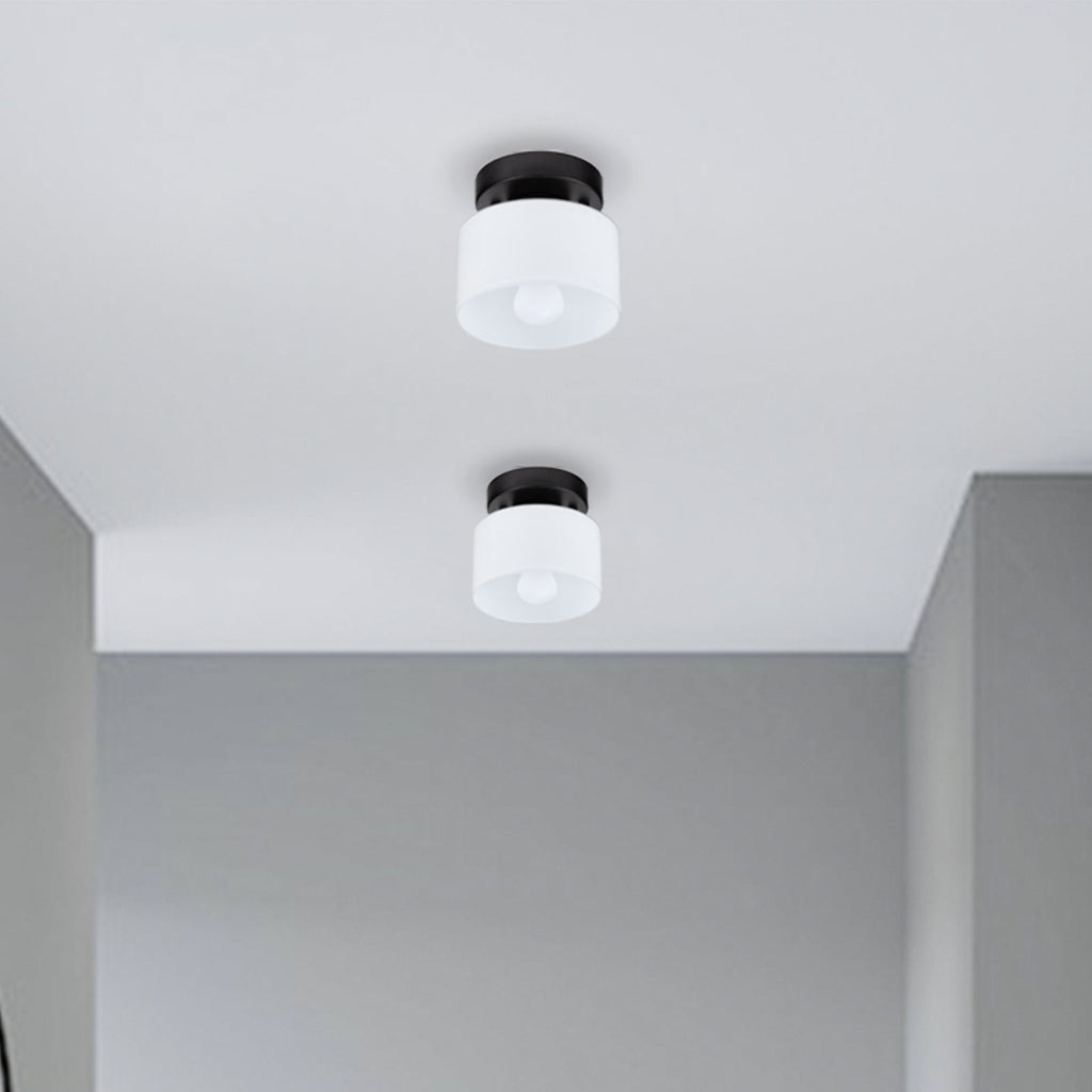 Lámpara de techo retro de vidrio ámbar E27/E26 para cocina, pasillo y sala de estar