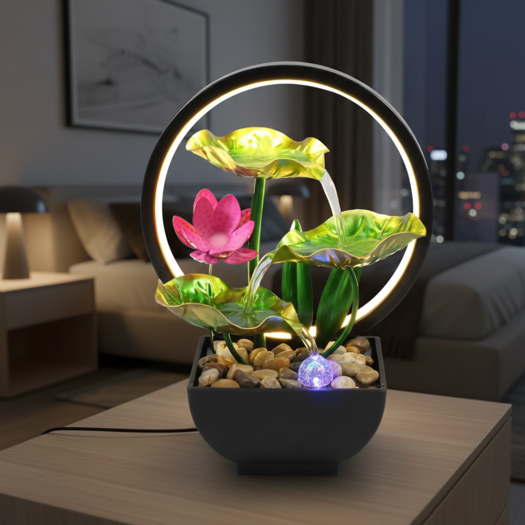 Fontana da tavolo a LED per decorazione di casa o ufficio | Rosalyssa
