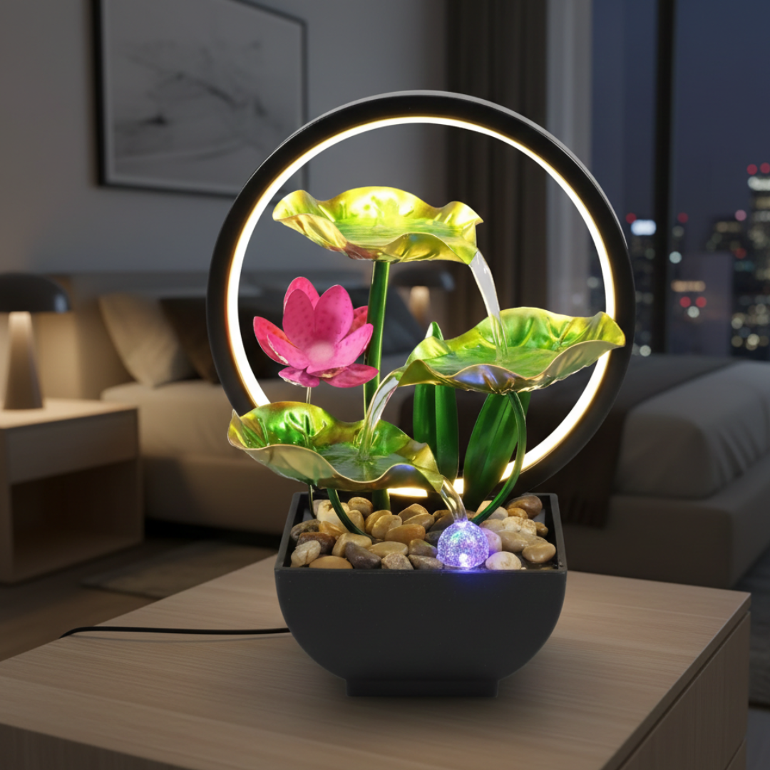 Fontana da tavolo a LED per decorazione di casa o ufficio | Rosalyssa