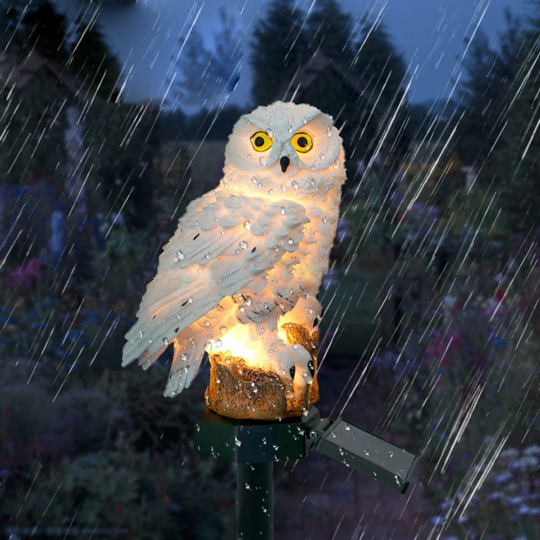 Solar Owl Garden Light For Pathways Outdoor Stake Lamp