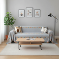 ボヘミアンスタイルのリビングルーム装飾用ボーホータッセルソファカバー | ロザリッサ