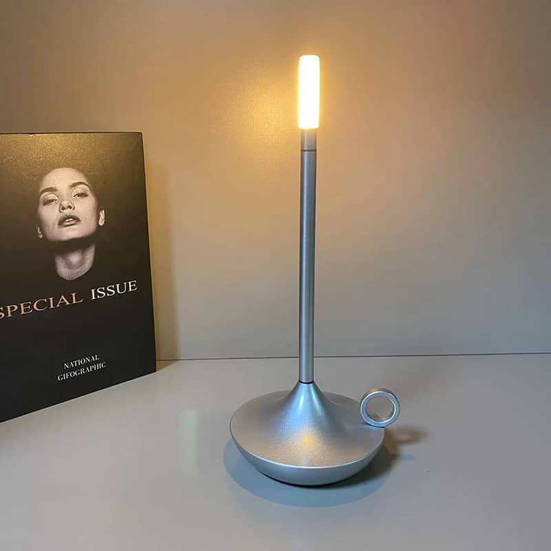 Graceful Curves Define LumenAstra Candlestick Lamp For Timeless Charm