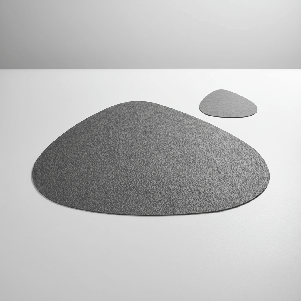 Aura Set Elegant Placemats And Coasters, Heat Resistant And Easy Care