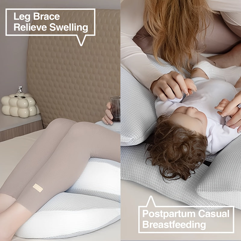 Adjustable Ergonomic Pillow For Expecting Moms, Side Or Belly Sleepers