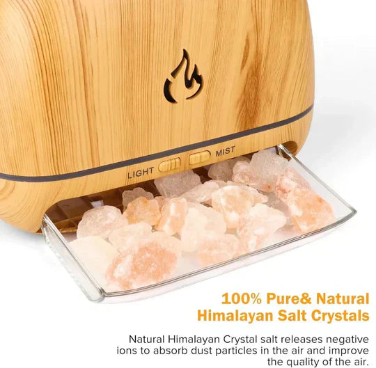Nebula Himalayasalt Aromadiffusor med Multifunktion