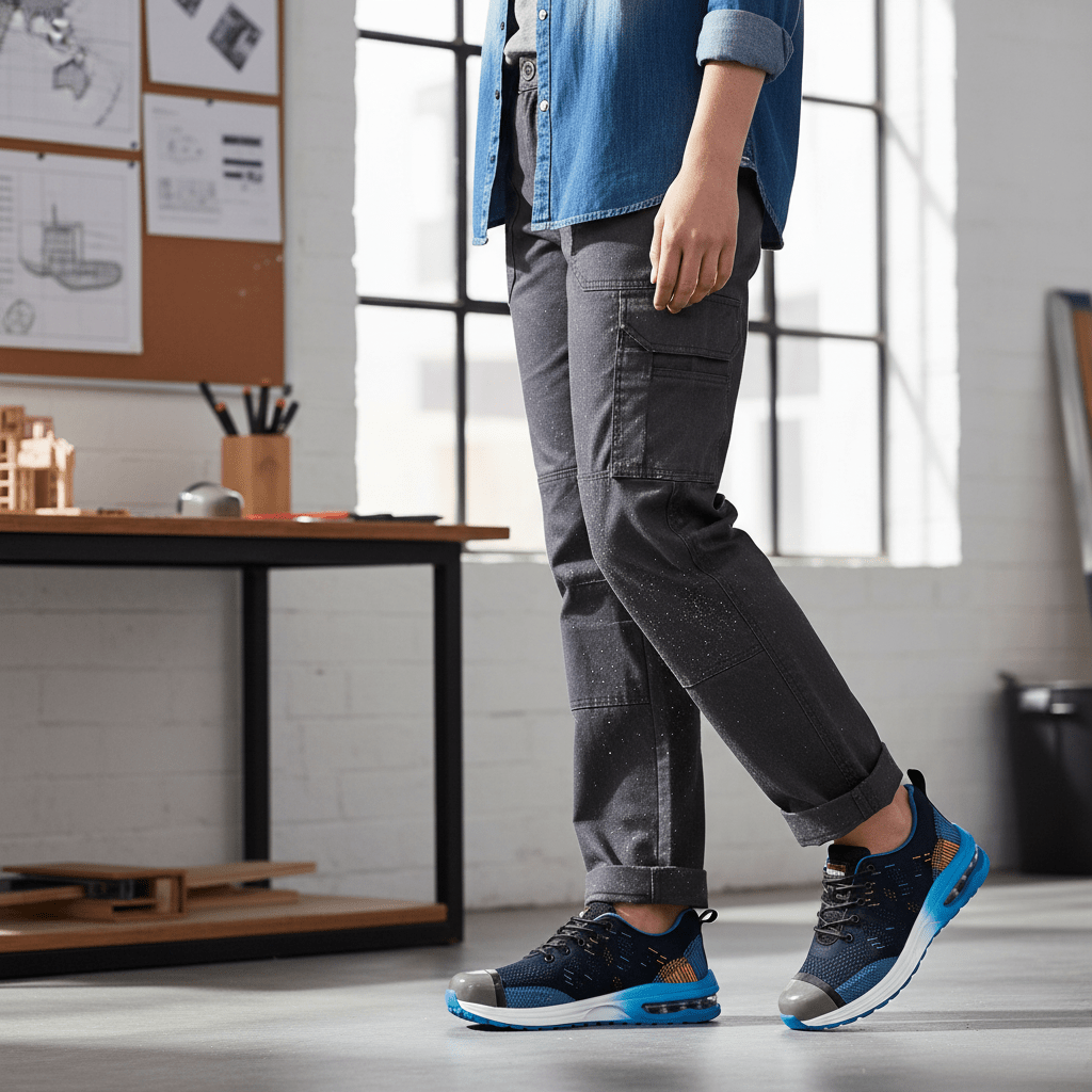 GuardStride Safety Shoes For Men With Comfort And Protection