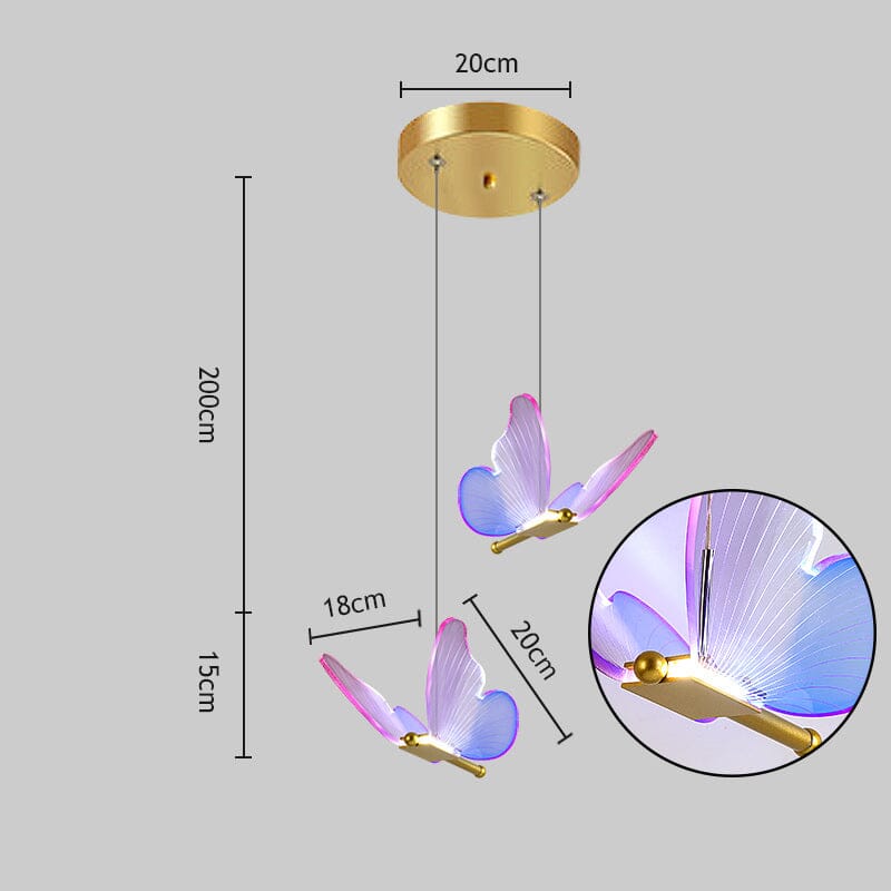 LumaWing Butterfly LED-Wandlampe Kollektion mit sanftem Leuchten