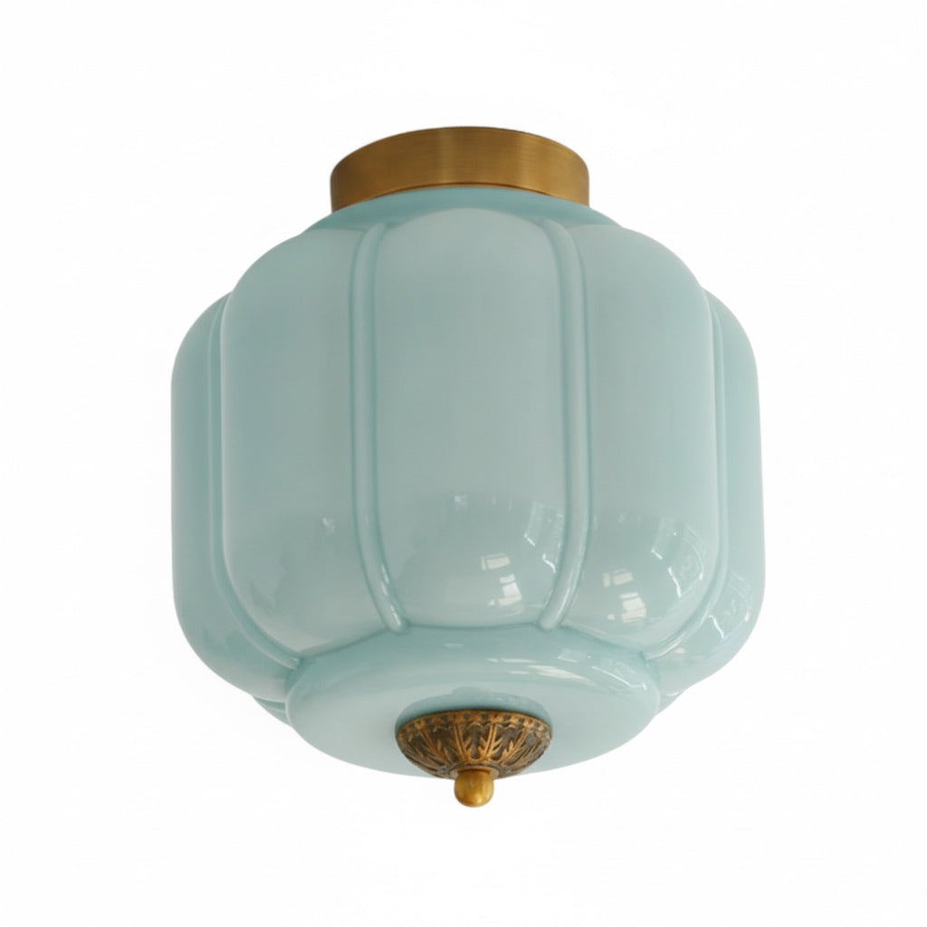Stropní svítidlo Milk Glass s skleněným stínidlem, moderní přisazené, skandinávský styl