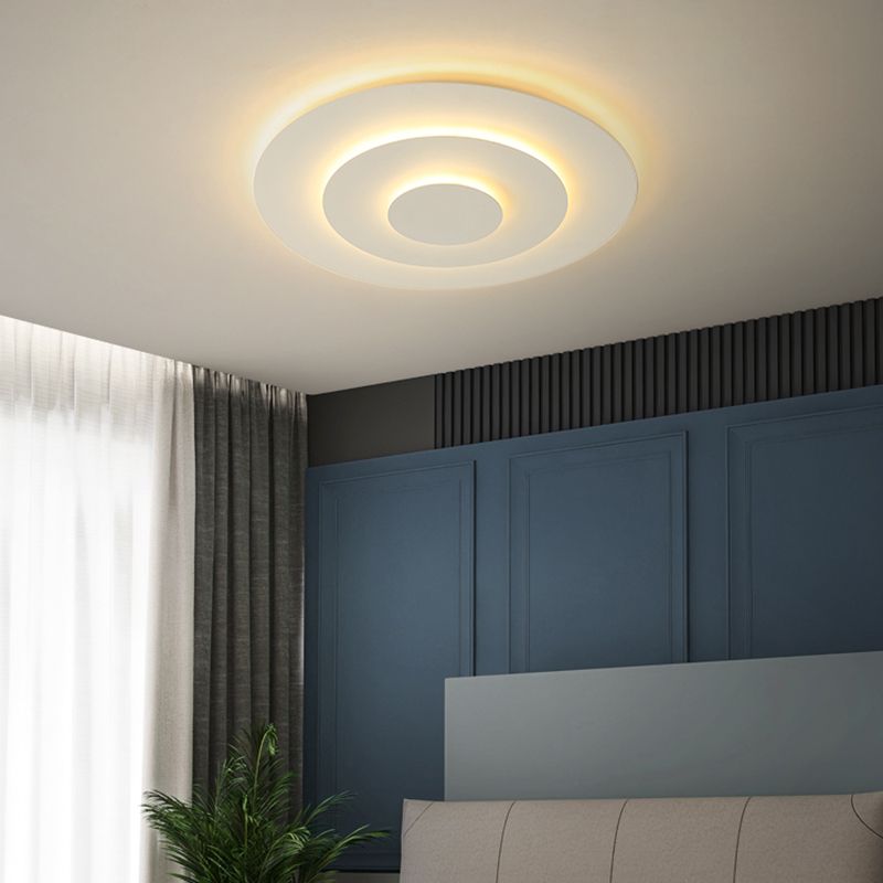 50cm kulaté LED stropní světlo stmívatelné bílé pro ložnici a obývací pokoj akryl kov