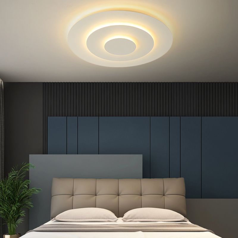 50cm kulaté LED stropní světlo stmívatelné bílé pro ložnici a obývací pokoj akryl kov
