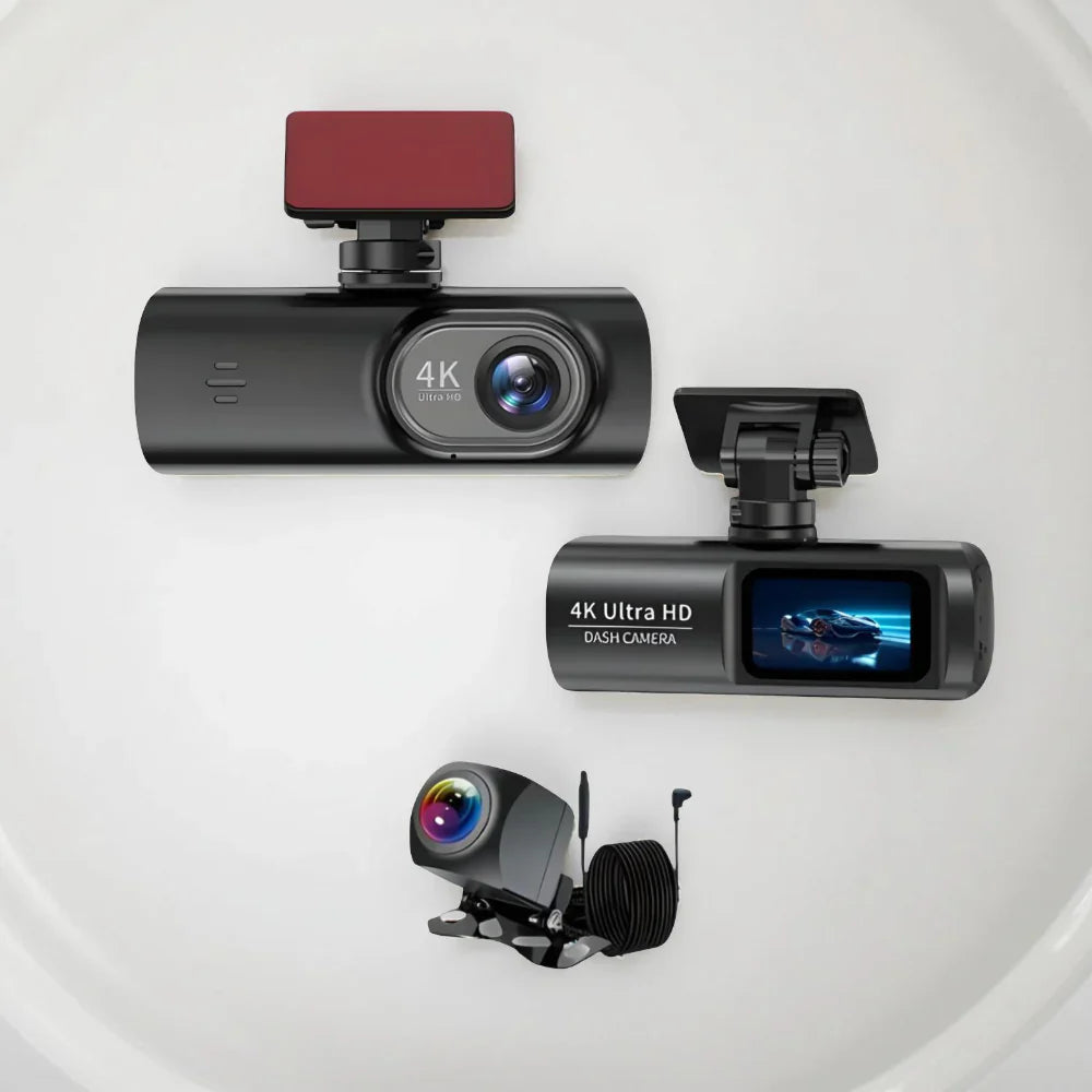 מצלמת רכב עם 4K, WiFi, GPS וראיית לילה לכלי רכב