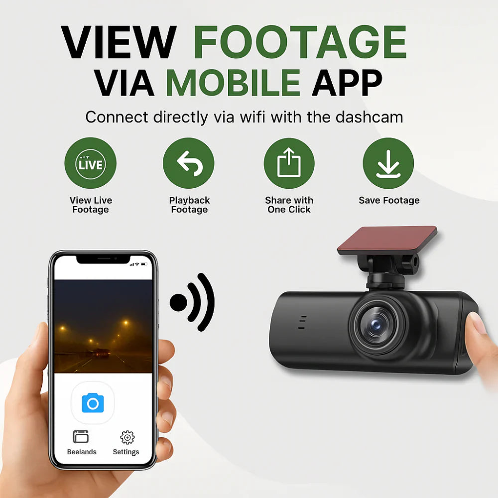 מצלמת רכב עם 4K, WiFi, GPS וראיית לילה לכלי רכב