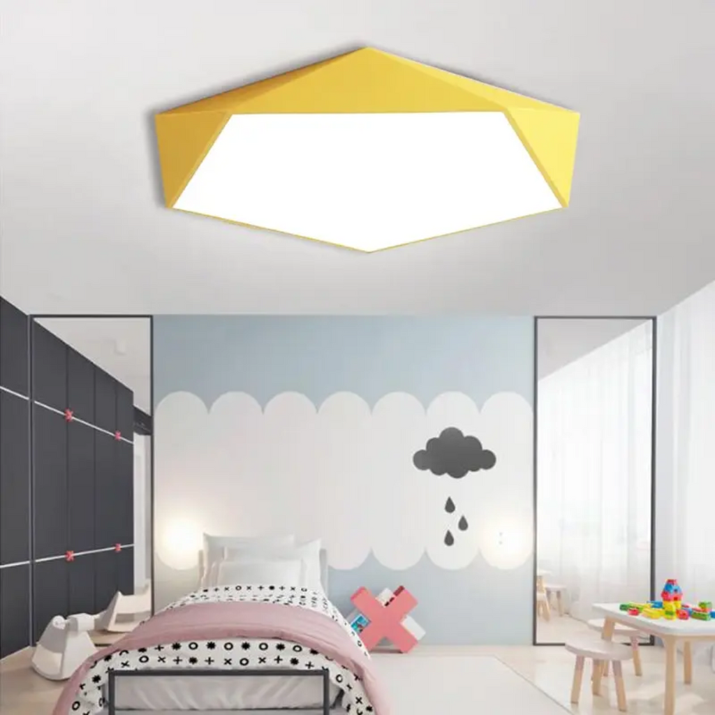Luksusowa lampa sufitowa LED Luxora do sypialni i pokoi dziecięcych